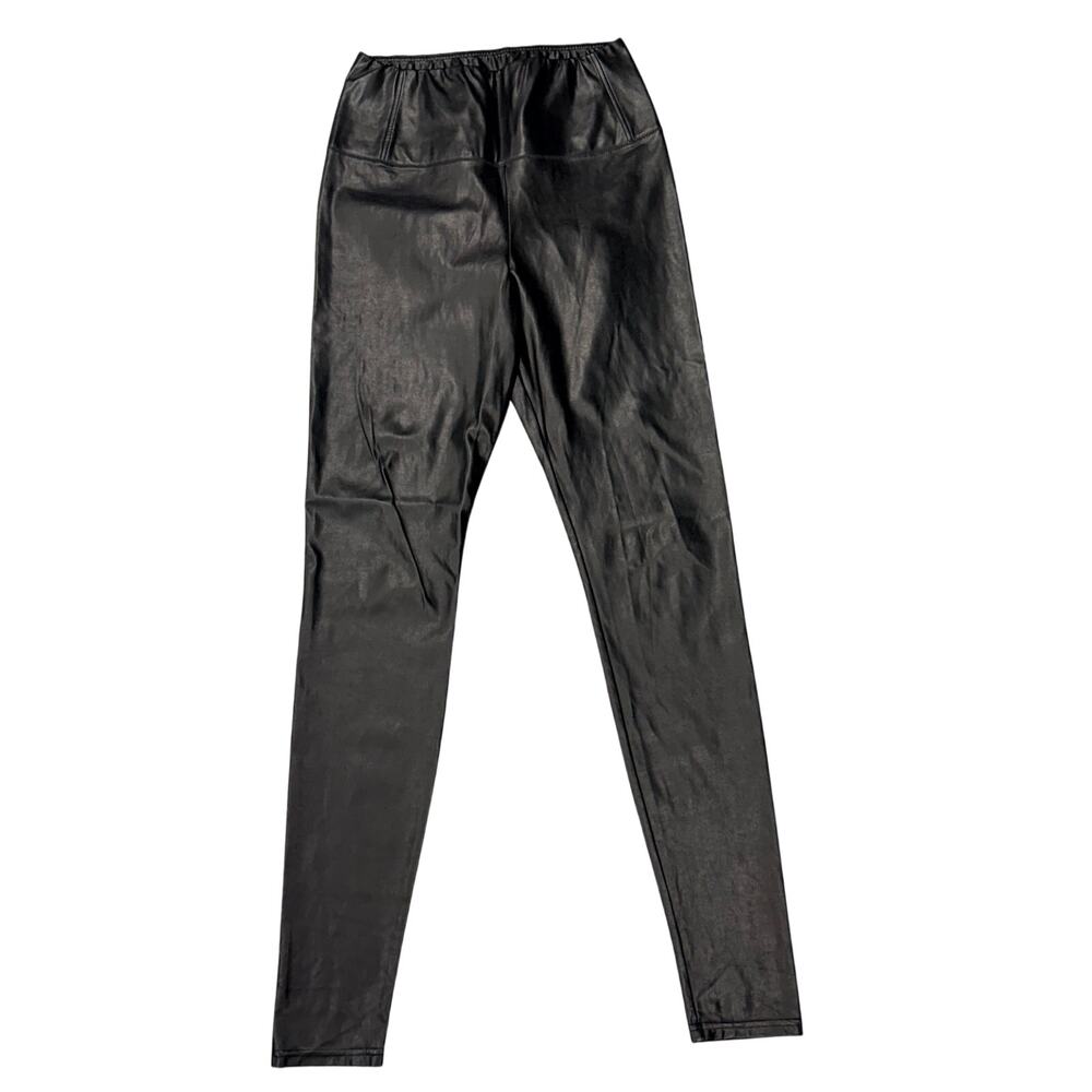Wilfred Free Daria Black Faux Leather Pant Hi Rise Skinny Small Aritzia